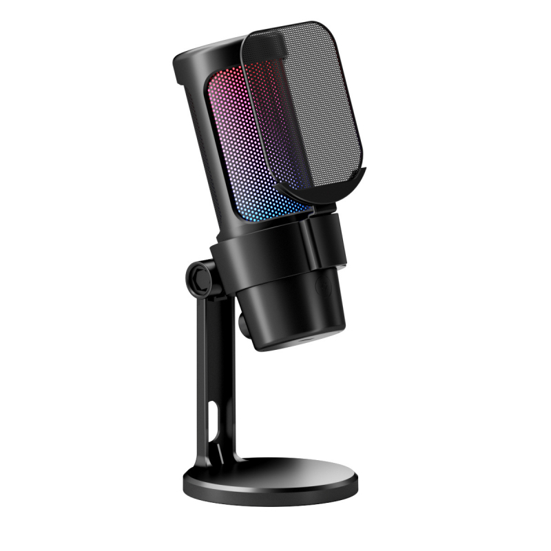 M8 USB gaming mikrofon s RGB osvjetljenjem, kondenzatorski mikrofon za PC i mobilne uređaje, live streaming