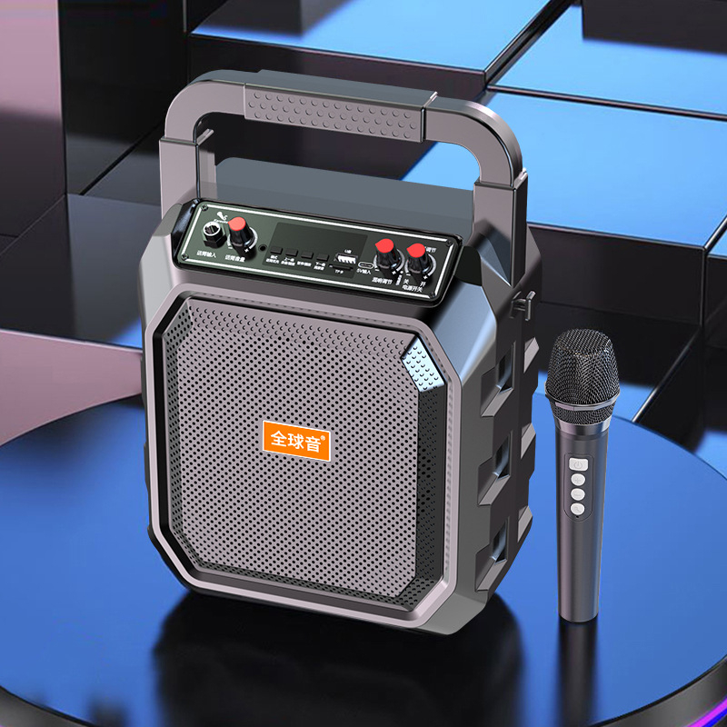Vanjski Bluetooth zvučnik za karaoke s ugrađenim mikrofonom, prenosivi 10W, baterija 2000-4000mAh, Bluetooth 5.0, frekvencijski odziv 60Hz-15kHz, SNR ≥70dB