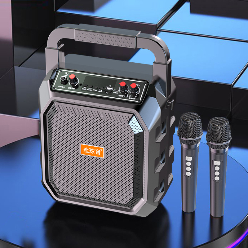 Vanjski Bluetooth zvučnik za karaoke s ugrađenim mikrofonom, prenosivi 10W, baterija 2000-4000mAh, Bluetooth 5.0, frekvencijski odziv 60Hz-15kHz, SNR ≥70dB