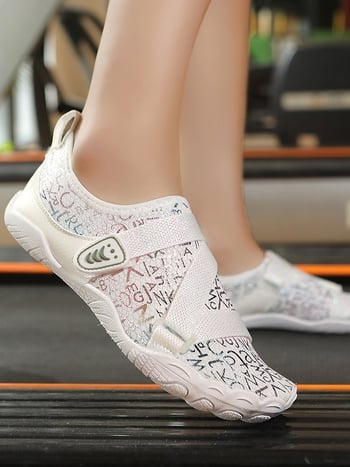 Unisex παπούτσια περιήγησης σε ποτάμια – Δίκτυωτή επάνω επιφάνεια, Χαμηλό σχέδιο, Καουτσούκ ενδιάμεση σόλα, Αντιολισθητική καουτσούκ σόλα