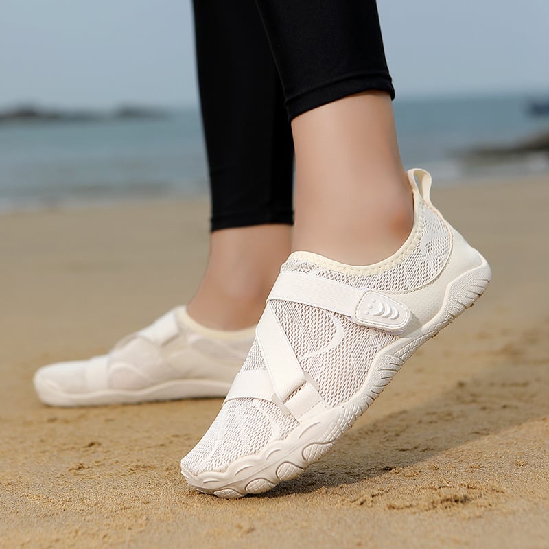 Unisex παπούτσια περιήγησης σε ποτάμια – Δίκτυωτή επάνω επιφάνεια, Χαμηλό σχέδιο, Καουτσούκ ενδιάμεση σόλα, Αντιολισθητική καουτσούκ σόλα