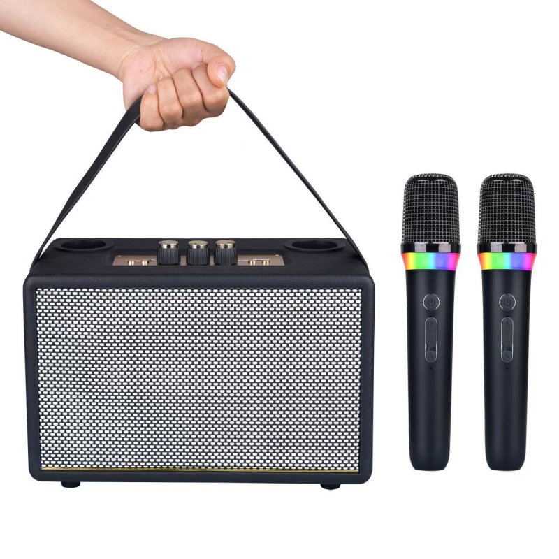 Kućni sve-u-jednom karaoke mikrofon i zvučni set, Bluetooth 5.3, 30W, ugrađena baterija, raspon frekvencija 100 Hz–20 kHz, SNR ≥85 dB