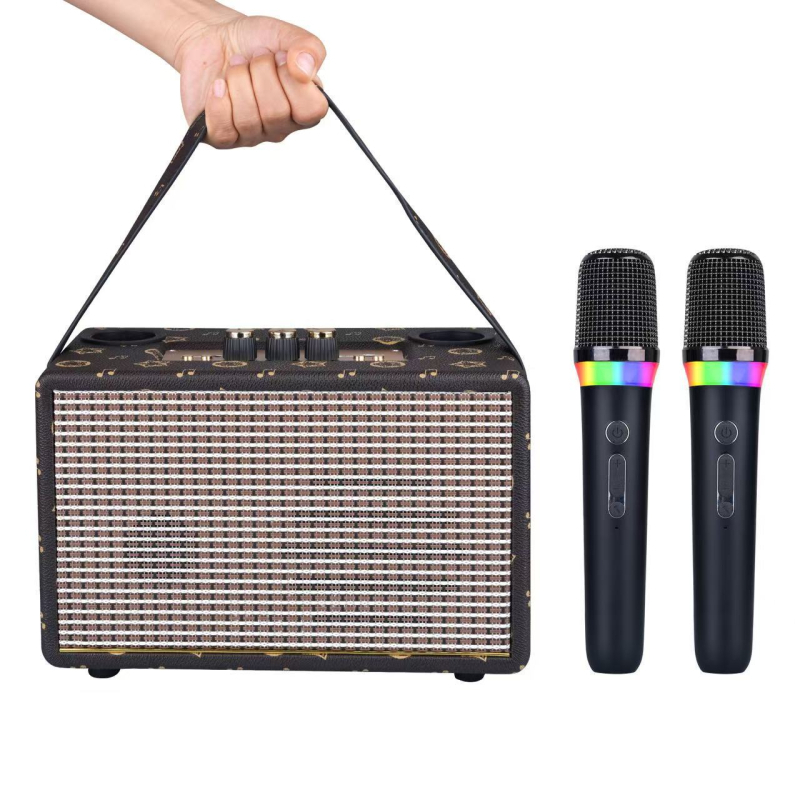 Kućni sve-u-jednom karaoke mikrofon i zvučni set, Bluetooth 5.3, 30W, ugrađena baterija, raspon frekvencija 100 Hz–20 kHz, SNR ≥85 dB