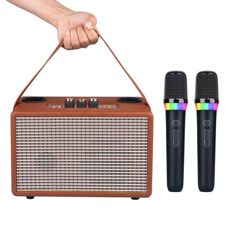 Kućni sve-u-jednom karaoke mikrofon i zvučni set, Bluetooth 5.3, 30W, ugrađena baterija, raspon frekvencija 100 Hz–20 kHz, SNR ≥85 dB