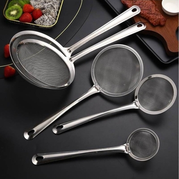 Filtru din oțel inoxidabil cu plasă: pentru ulei, lapte de soia, suc și făină; stil modern simplu