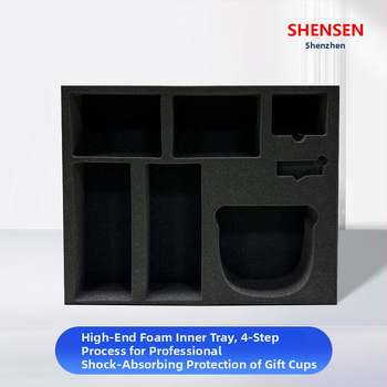 Interior de protecție pentru cutii de ambalaj, din spumă PU, densitate 18-50 kg/m³, grosime și dimensiuni personalizabile, imprimare disponibilă