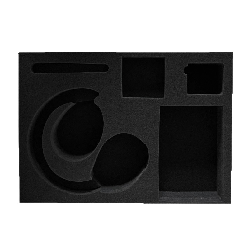 Interior de protecție pentru cutii de ambalaj, din spumă PU, densitate 18-50 kg/m³, grosime și dimensiuni personalizabile, imprimare disponibilă