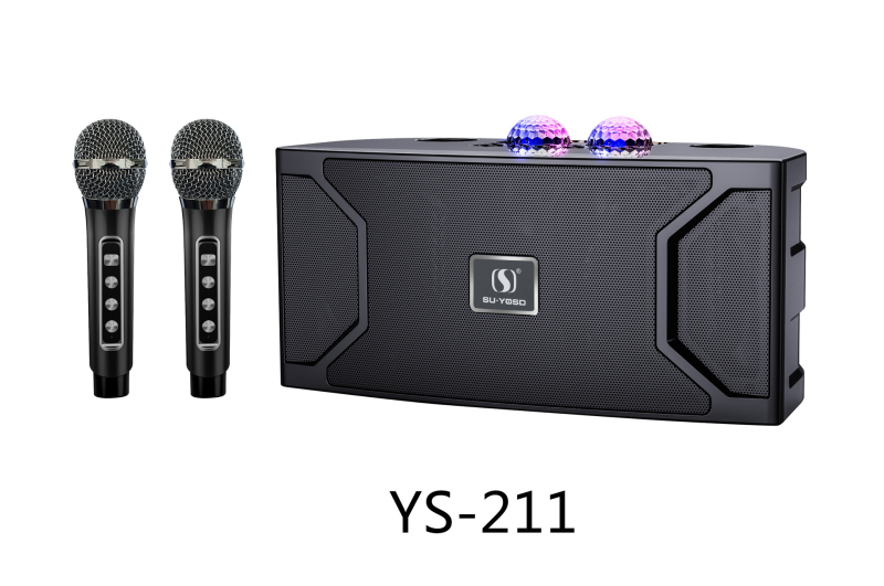 Boxă Bluetooth pentru karaoke cu microfon wireless și LED intermitent — Bluetooth 5.3, putere 20W, interval de frecvență 20Hz-20kHz, SNR ≥100dB, baterie încorporată 2000–4000mAh