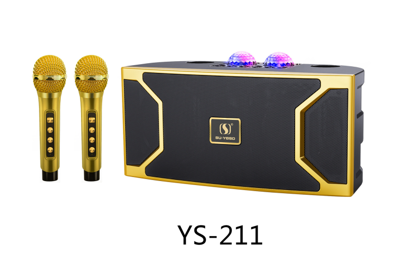 Boxă Bluetooth pentru karaoke cu microfon wireless și LED intermitent — Bluetooth 5.3, putere 20W, interval de frecvență 20Hz-20kHz, SNR ≥100dB, baterie încorporată 2000–4000mAh