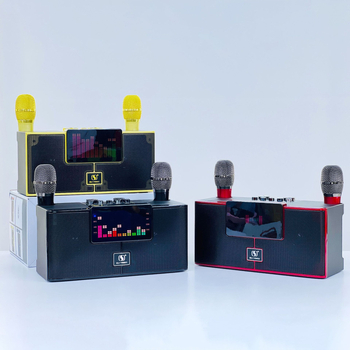 Ασύρματο Bluetooth ηχείο με κιτ καραόκε και μικρόφωνο για κινητό, 2 ηχεία, Bluetooth 5.3, 20W, 100Hz-20kHz