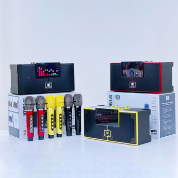 Ασύρματο Bluetooth ηχείο με κιτ καραόκε και μικρόφωνο για κινητό, 2 ηχεία, Bluetooth 5.3, 20W, 100Hz-20kHz