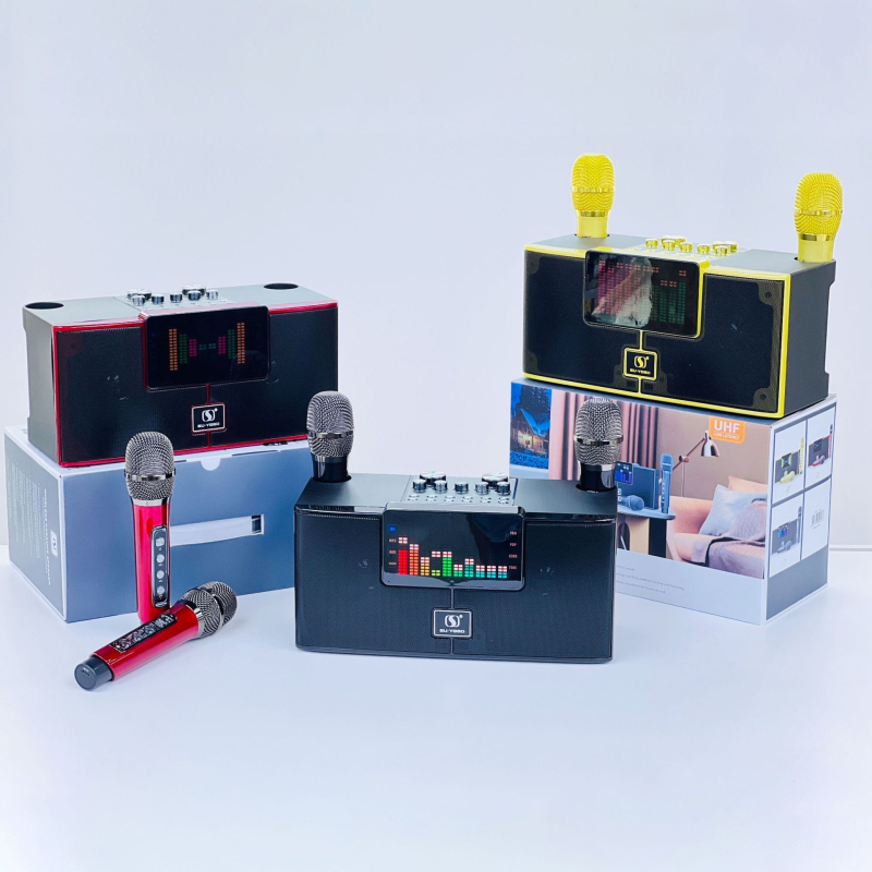 Ασύρματο Bluetooth ηχείο με κιτ καραόκε και μικρόφωνο για κινητό, 2 ηχεία, Bluetooth 5.3, 20W, 100Hz-20kHz