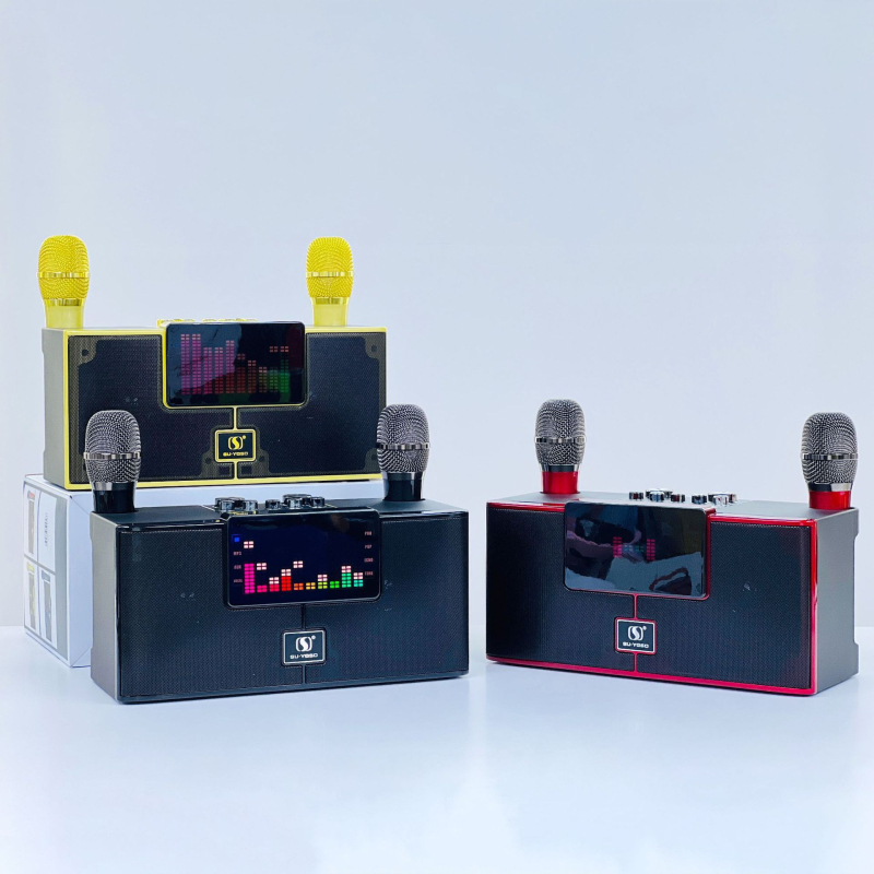 Ασύρματο Bluetooth ηχείο με κιτ καραόκε και μικρόφωνο για κινητό, 2 ηχεία, Bluetooth 5.3, 20W, 100Hz-20kHz