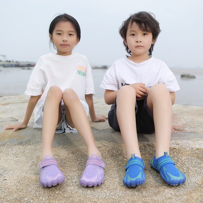 Παιδικά παπούτσια για ρυάκια με πέντε δάχτυλα, επάνω μέρος Lycra, εσωτερικό από δίχτυ, EVA μεσαία σόλα, εξωτερική σόλα από καουτσούκ