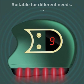 Elektromos arcmasszírozó infravörös funkcióval; beépített 300–500 mAh-s akkumulátor; IPX1 vízálló; otthoni használatra.