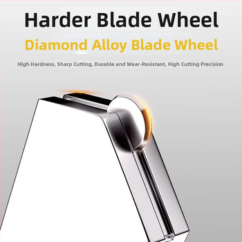 Tăietor de sticlă tip roller cu lamă diamant pentru sticlă groasă, tăiere plăci, racletă manuală, rolă multifuncțională