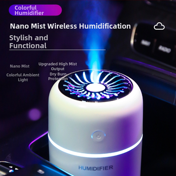 FEILIAN XRH-026 Čistič vzduchu a zvlhčovač do auta – všetko v jednom s arómou a sterilizáciou, USB 3W