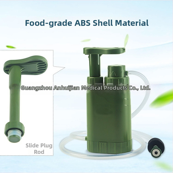 Paie de filtrare a apei cu ultrafiltrare, compas, fluier și cuțit – echipament de supraviețuire, capacitate 1000 L