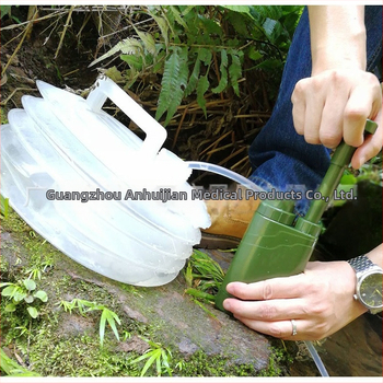 Paie de filtrare a apei cu ultrafiltrare, compas, fluier și cuțit – echipament de supraviețuire, capacitate 1000 L