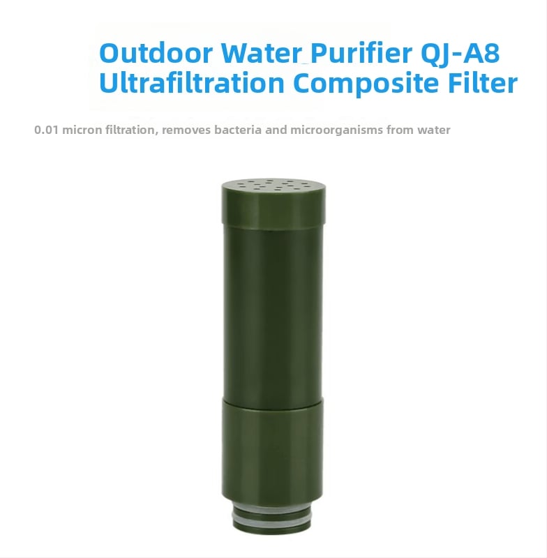 Paie de filtrare a apei cu ultrafiltrare, compas, fluier și cuțit – echipament de supraviețuire, capacitate 1000 L