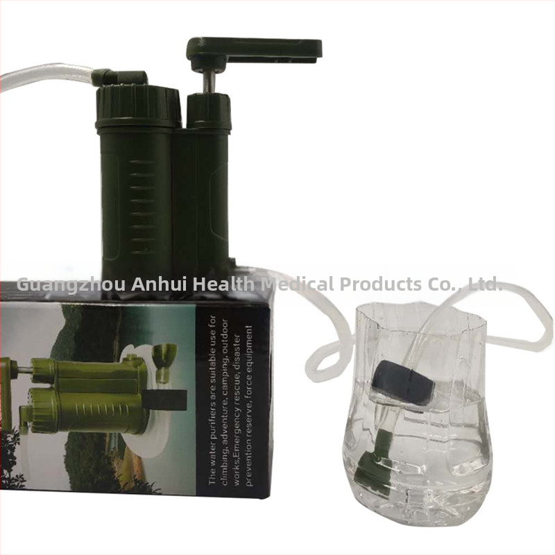 Paie de filtrare a apei cu ultrafiltrare, compas, fluier și cuțit – echipament de supraviețuire, capacitate 1000 L