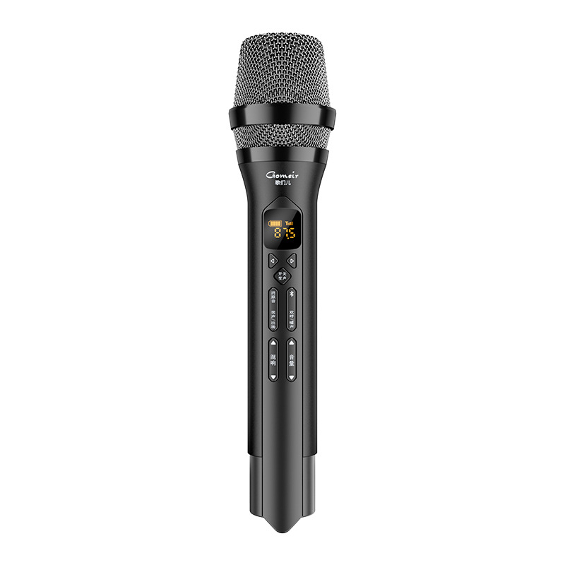 Microfon karaoke auto - Bluetooth 5.0, fără baterie încorporată, direcție reglabilă, potrivit pentru karaoke în mașină, scenă și întâlniri