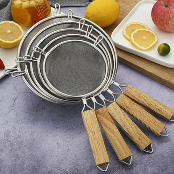 CDL sito za brašno od 304 nehrđajućeg čelika, ručno, s dvije ručke, mrežasta cjediljka