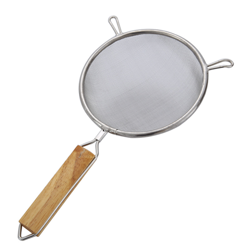 CDL sito za brašno od 304 nehrđajućeg čelika, ručno, s dvije ručke, mrežasta cjediljka