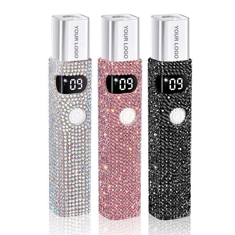 Prenosna lampa za nokte s dijamantnim ukrasom, ručna UV/LED lampa za brzo sušenje noktiju, model G2MJD9, OEM