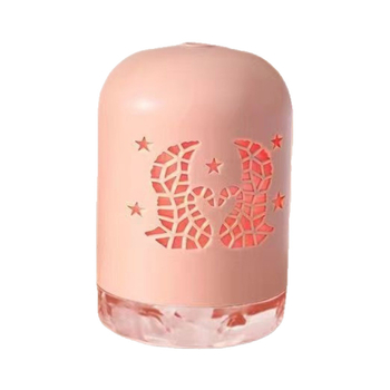 Мини USB овлажнител с LED светлина, кръгъл дизайн, резервоар 0,5 л, 1 изход за мъгла, USB захранване, таймер 8+ часа, шум под 36 dB