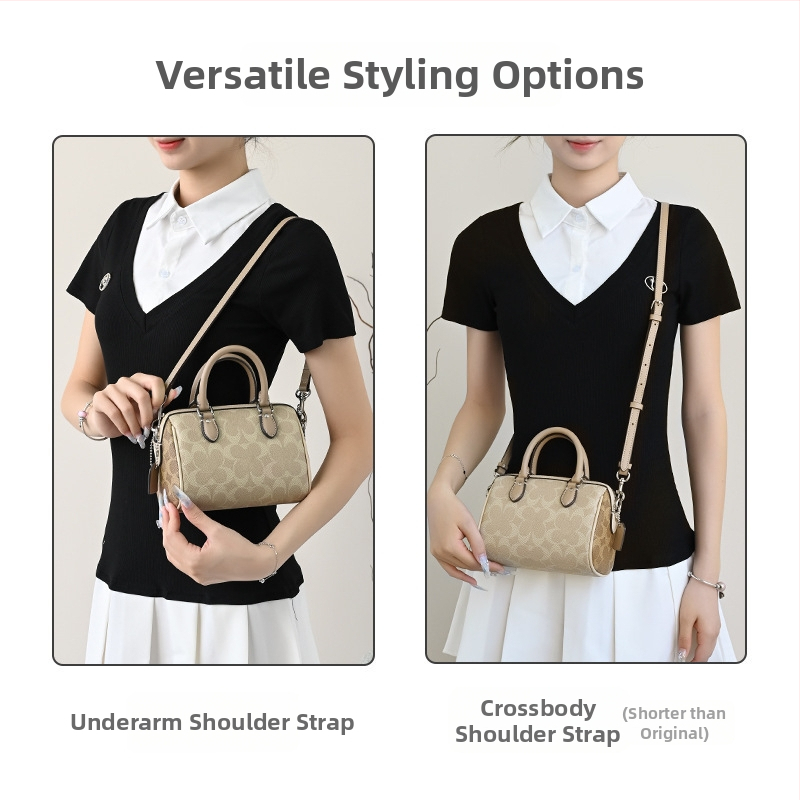 Ιμάντας ώμου για Coach Rowan18/25 Boston – Mingguhui, ρυθμιζόμενη μετατροπή σε crossbody, γνήσιο δέρμα, αντοχή στη φθορά, αξεσουάρ αποσκευών