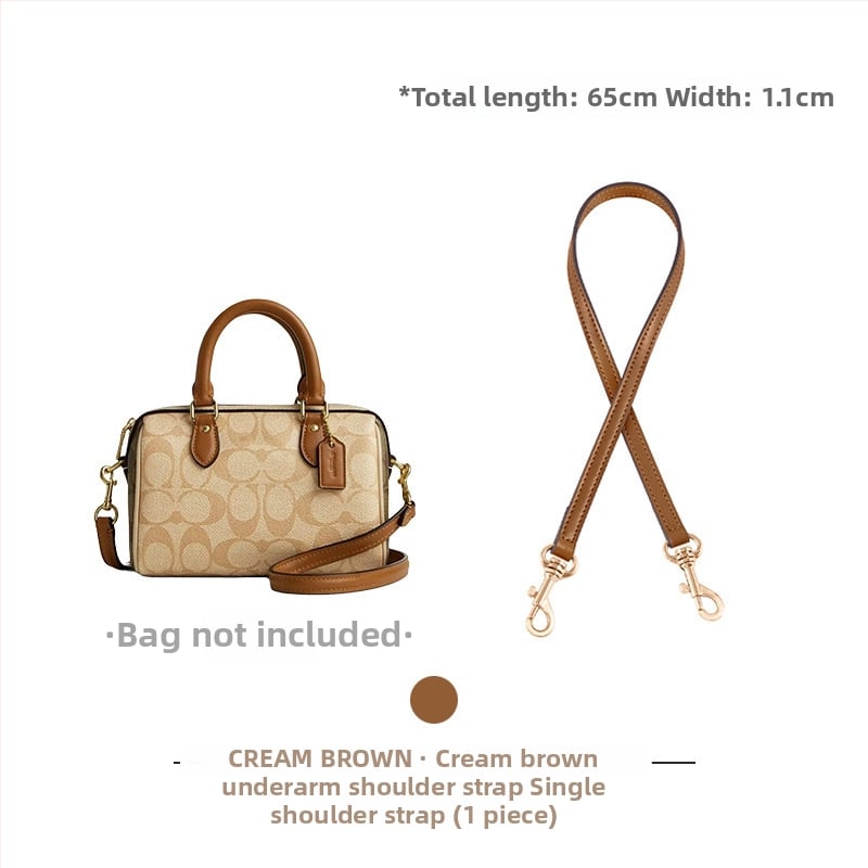 Ιμάντας ώμου για Coach Rowan18/25 Boston – Mingguhui, ρυθμιζόμενη μετατροπή σε crossbody, γνήσιο δέρμα, αντοχή στη φθορά, αξεσουάρ αποσκευών