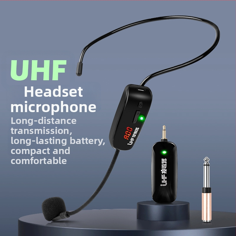 Naglavi mikrofon za predavanje s ugrađenom baterijom 3,7 V 300–500 mAh, mogućnost usmjeravanja, SNR ≥75 dB, trajanje baterije 3–6 h