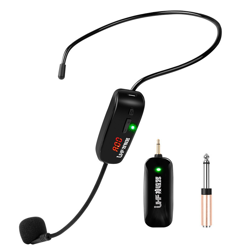Naglavi mikrofon za predavanje s ugrađenom baterijom 3,7 V 300–500 mAh, mogućnost usmjeravanja, SNR ≥75 dB, trajanje baterije 3–6 h