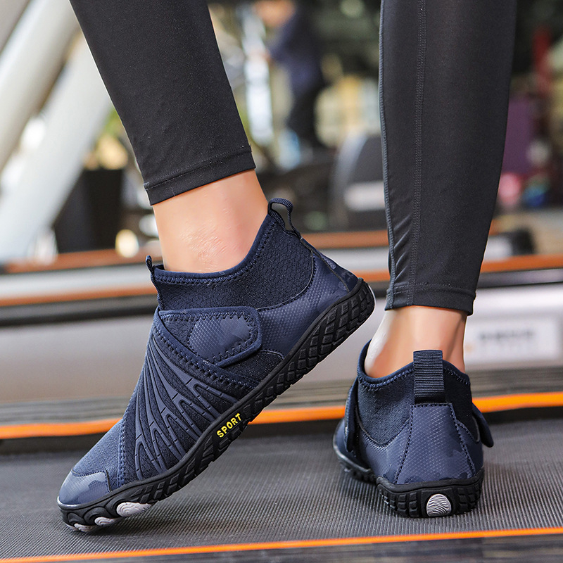 Παπούτσια για περιήγηση σε ποτάμια με Velcro, διαπνέον εσωτερικό από δίχτυ, αντιολισθητική σόλα από καουτσούκ, χαμηλό επάνω μέρος, καουτσούκ μεσαία σόλα