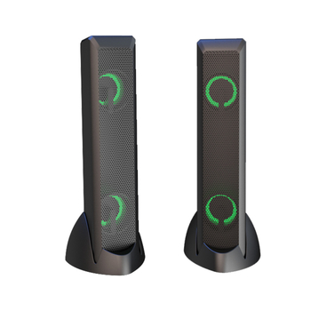 Boxe de birou USB pentru jocuri, cu iluminare RGB, configurație cu 4 difuzoare, 5W putere, sunet surround 3D/virtual