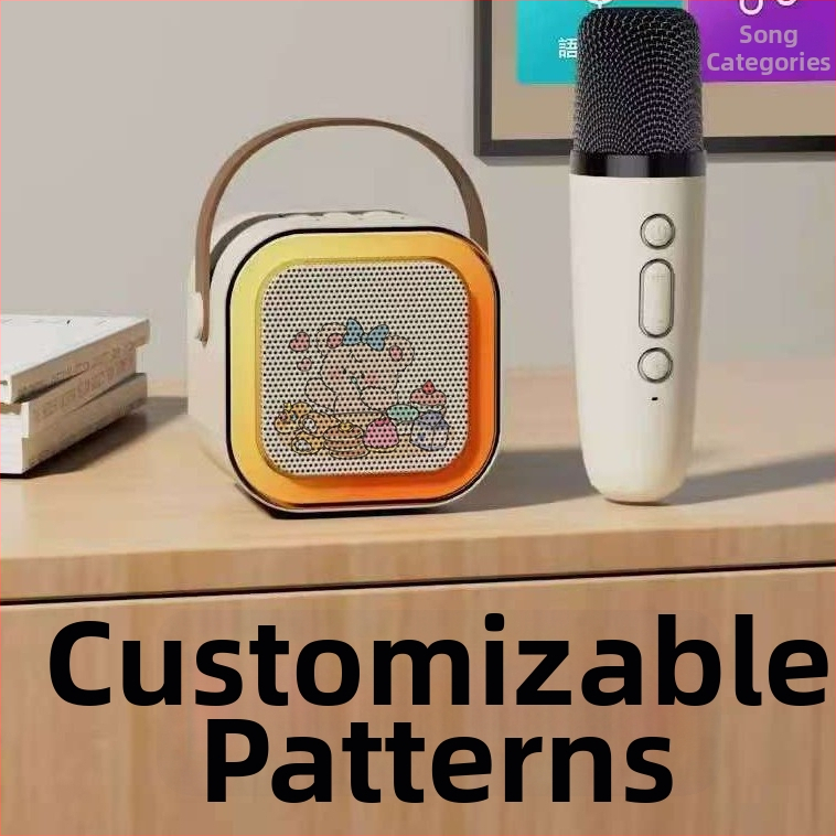 K12 Bluetooth All-in-One Karaoke zvučnik, prijenosni mini bežični vanjski zvučnik s prilagođenim uzorkom