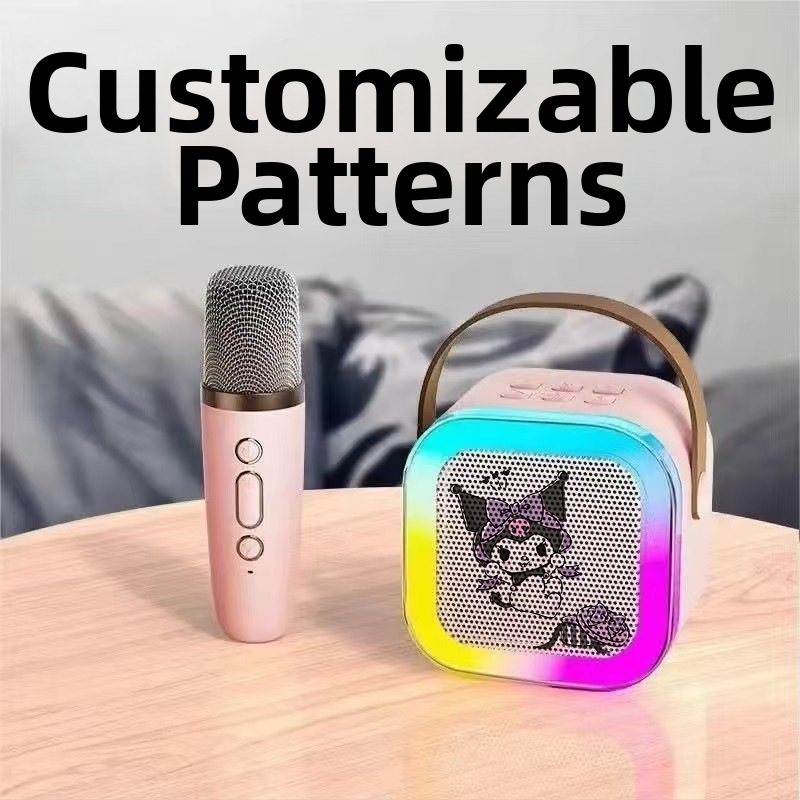 K12 Bluetooth All-in-One Karaoke zvučnik, prijenosni mini bežični vanjski zvučnik s prilagođenim uzorkom