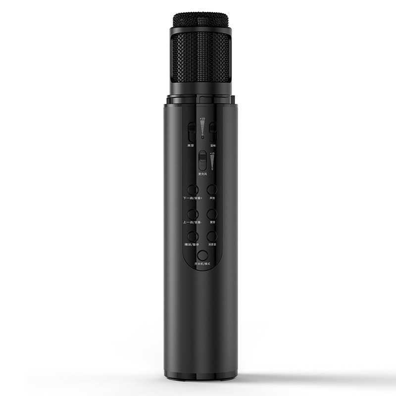 Lebo K1 microfon karaoke cu interfață audio integrată, Bluetooth 4.2, 5W×2, SNR ≥100 dB pentru transmisie live