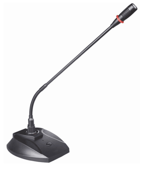 Gooseneck konferencia kondenzátor mikrofon — 40 Hz–16 kHz, érzékenység -40 dB ±2 dB, 48V tápegység