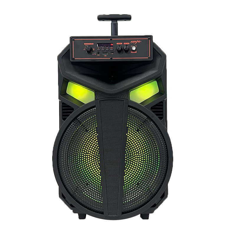 Prijenosni Bluetooth zvučnik s ugrađenom baterijom i bežičnim mikrofonom, 20W, Bluetooth 5.0, doseg 15 m, utor za karticu