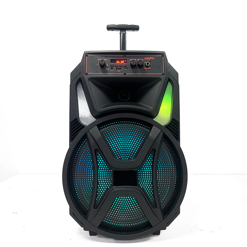 Prijenosni Bluetooth zvučnik s ugrađenom baterijom i bežičnim mikrofonom, 20W, Bluetooth 5.0, doseg 15 m, utor za karticu