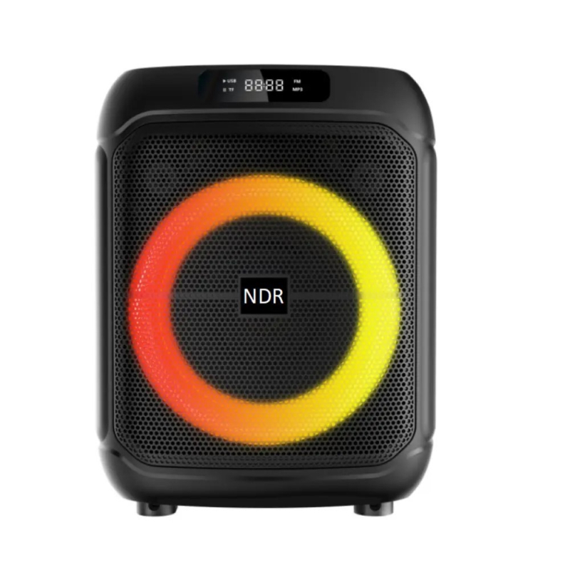 NDR-1745 Boxă portabilă pentru karaoke acasă, cu subwoofer și două microfoane fără fir, Bluetooth 5.0, 20W, 100Hz-20kHz, SNR ≥95dB, baterie încorporată