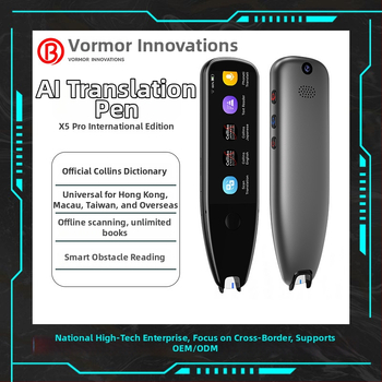 Vormor X5pro međunarodna verzija skenirajućeg prevodnog pera, Bluetooth, domet do 10 m, dodirni zaslon, vlastiti OS, fotografiranje