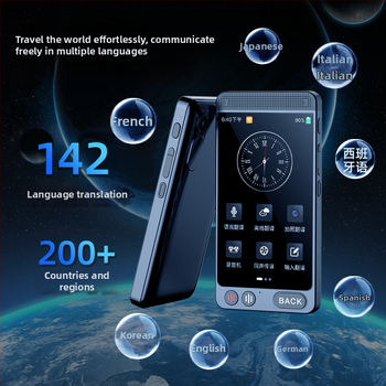 Viacjazyčný prekladač s Androidom, Bluetoothom, ovládanie tlačidlom, ABS telo
