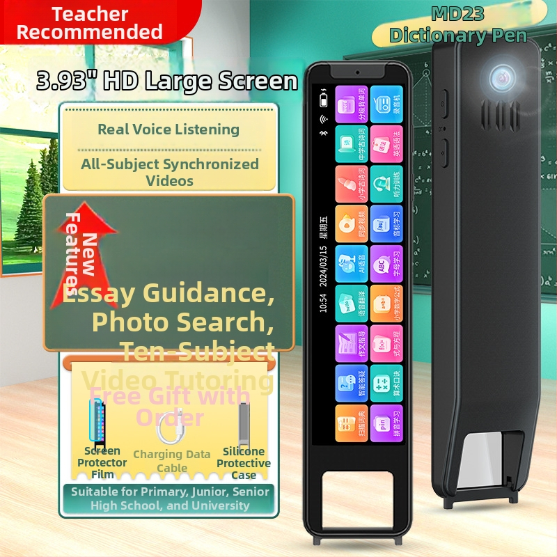 MD23 Penă de citire cu carcasă ABS, baterie litiu reîncărcabilă 5V, personalizare disponibilă