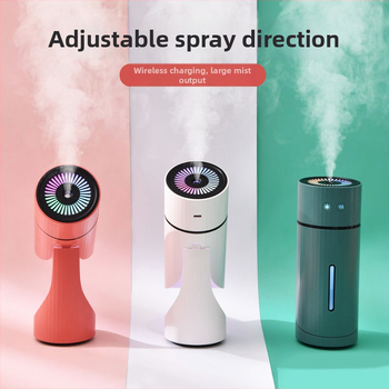 USB rotujúci zvlhčovač pre kanceláriu/auto, 3+ výstupov hmly, tichý režim, nočné svetlo, nádrž 0,5–1 L