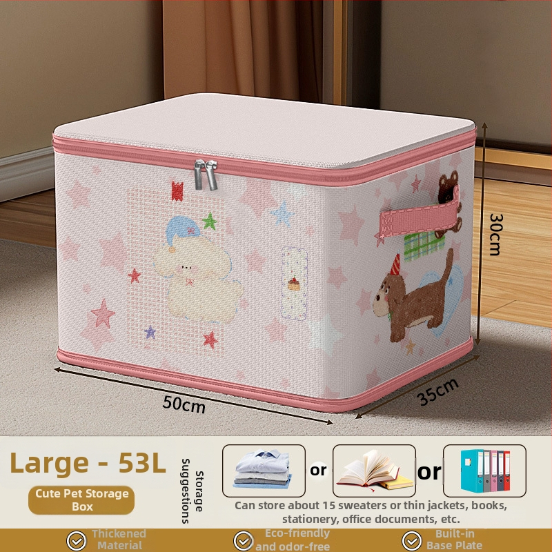 Cutie de depozitare pentru haine din textile, pliabilă, pentru dormitor, capacitate 20–30 L