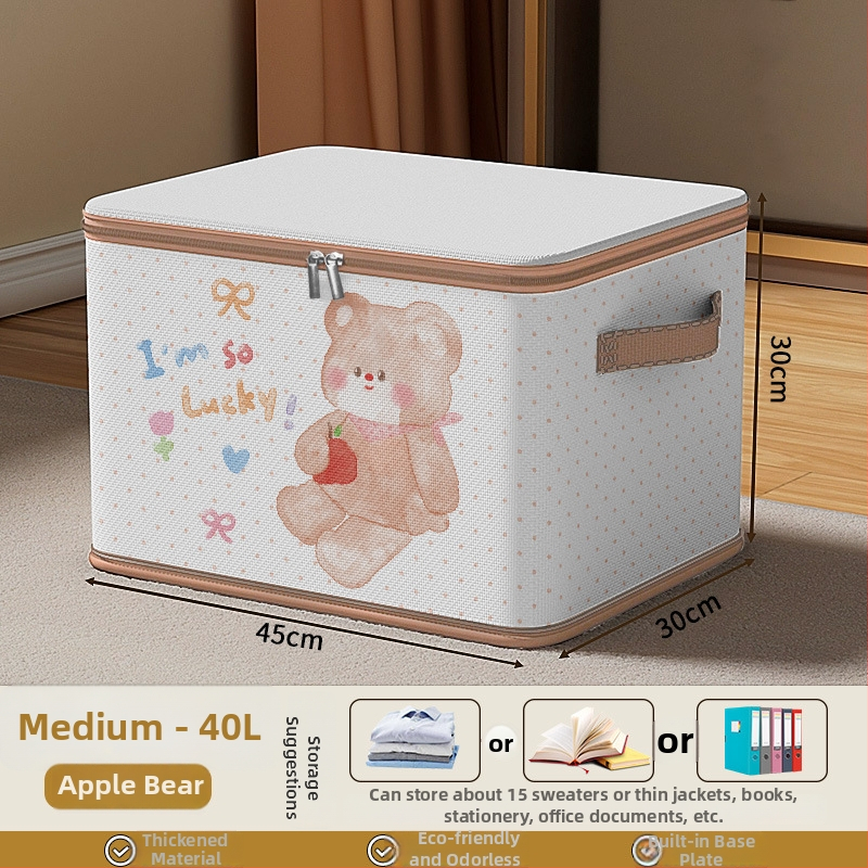 Cutie de depozitare pentru haine din textile, pliabilă, pentru dormitor, capacitate 20–30 L