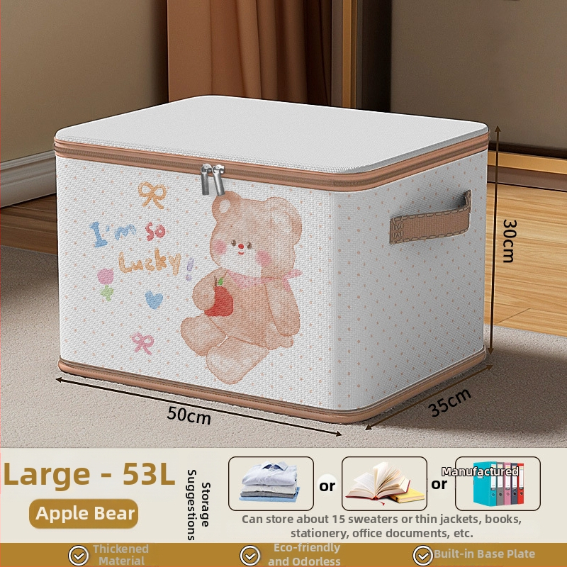 Cutie de depozitare pentru haine din textile, pliabilă, pentru dormitor, capacitate 20–30 L